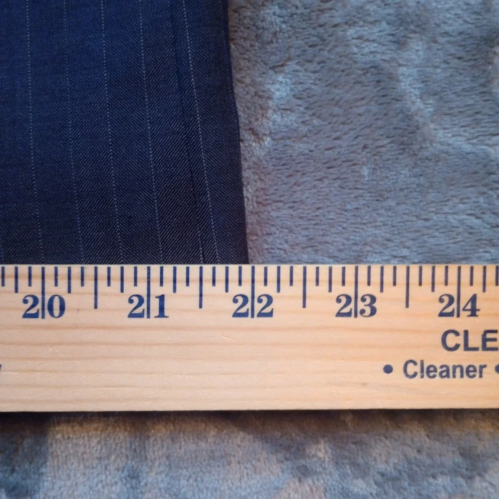 Baroni Blazer Mens 40 L Navy Blue Pinstripe Super‎ 150s Wool Sports Coat Jacket